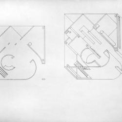 Plan and Axonometric, first floor. 