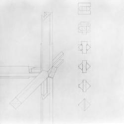 Axonometric and horizontal sections. 