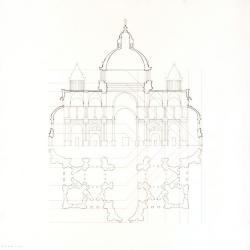 Plan and section , St. Peter's. 