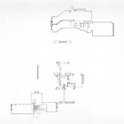 Plan / Section, Loos' Mueller House. 