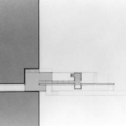 Plan, lower level (scale 1/4"=1').