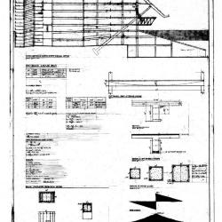 Section and garage and bridge details.