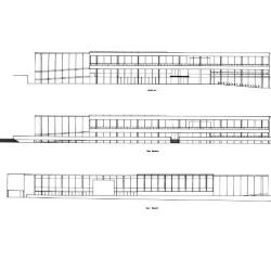 Section and elevations. 
