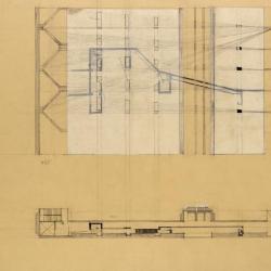 Section and plan. 
