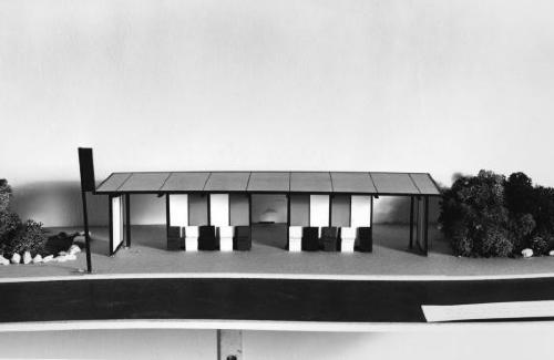 Model, elevation view.  