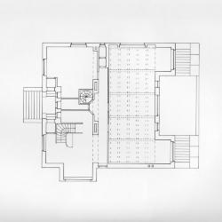Steiner House analysis, first floor plan. 