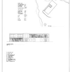 Site plan and elevation. 