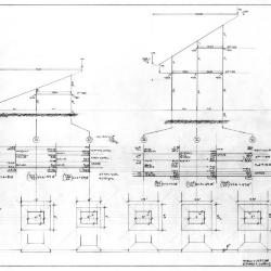 Footings for 27' tributary