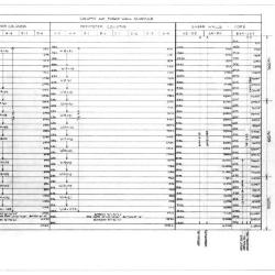Column and shear wall schedule.
