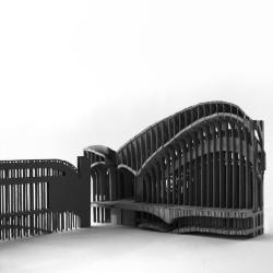 1/32" scale fragment model of the "Wall Around Oran."