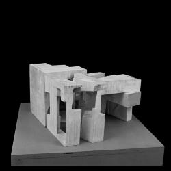 Model, study of detail spaces to be studied with a video camera. 