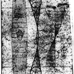 Engraving: Projections of an Imaginary landscape, three mental picture planes, locality #1, #2 and #3