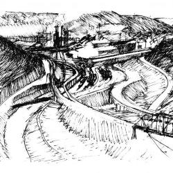 The Edgar Thompson Works, drawn from the George Westing House Bridge.