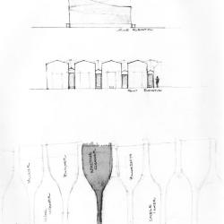 Plan, side and front elevations.