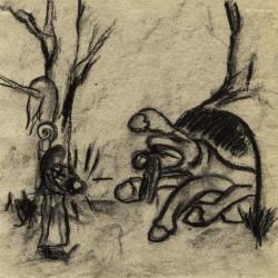 Sketch of the myth Jason and the Argonauts.