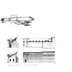 Elevations, plans and sections.