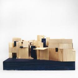 Model, House of the Almond Tree, elevation view.