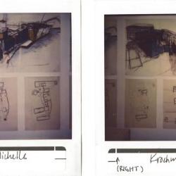 Installation Polaroids. 